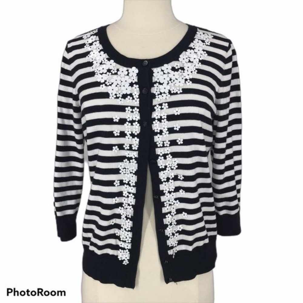 Talbots Striped Cardigan - Picture 2 of 5